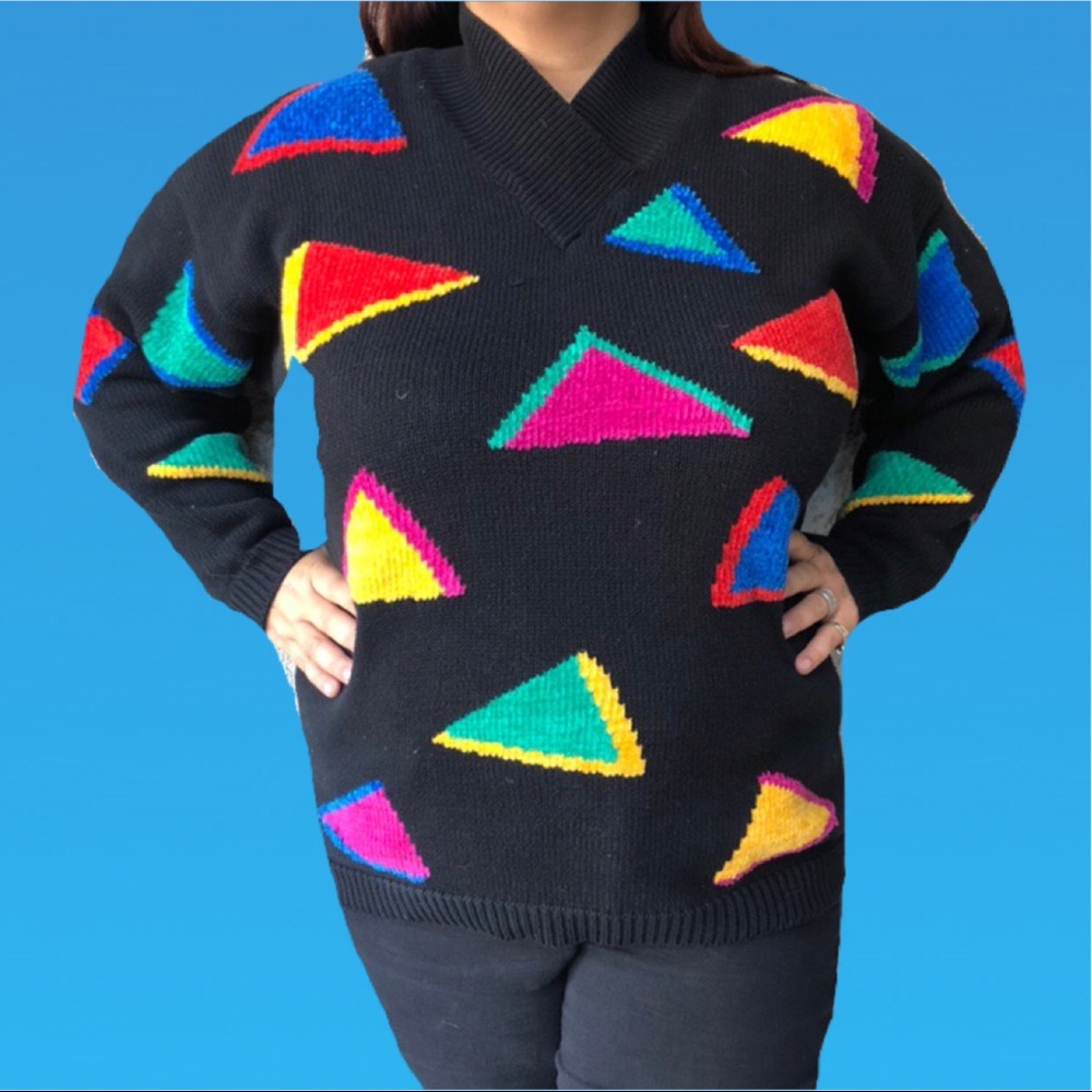 80s stranger things vibes sweater vintage